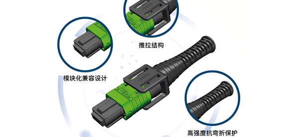 福可喜玛发布推入式Push-Pull MPO接头，助力AI网络高效链接